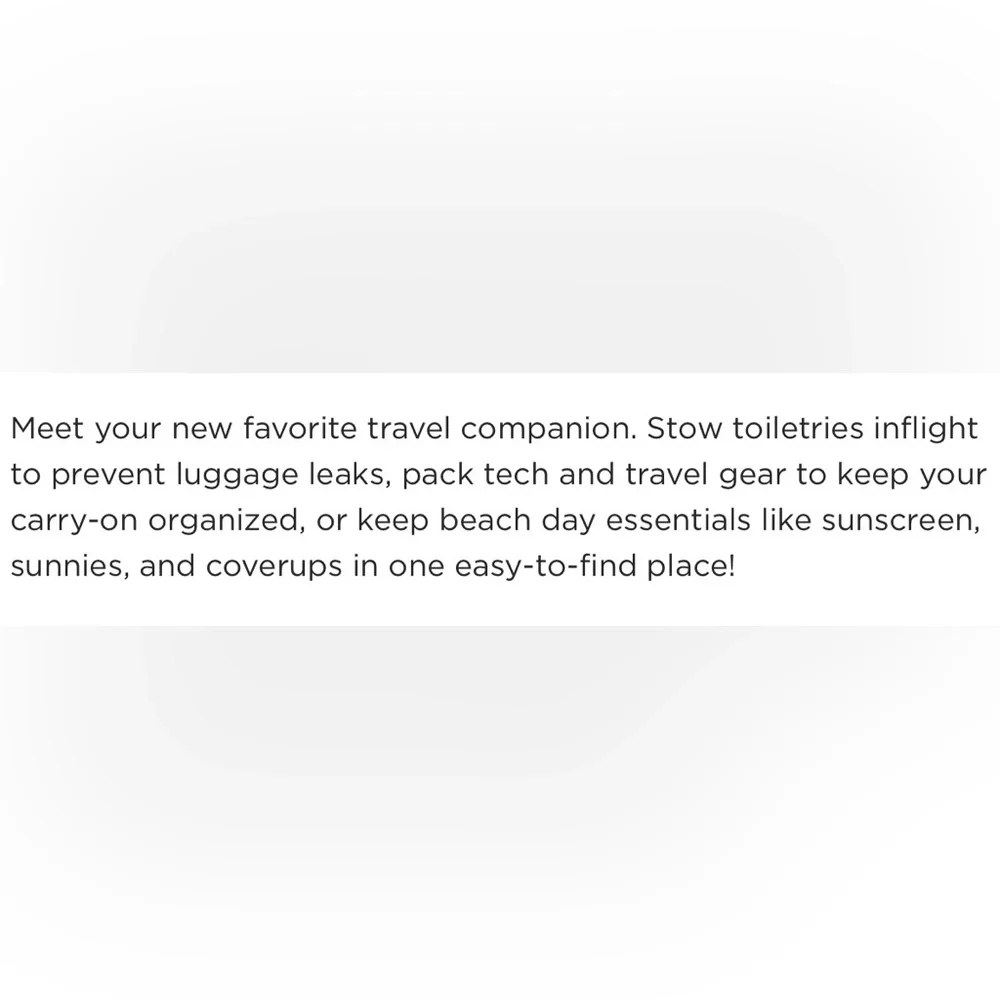 ALOHA Collection 🌺 Black and White Mid Size Travel Pouch - Puakenikeni - Picture 8 of 9